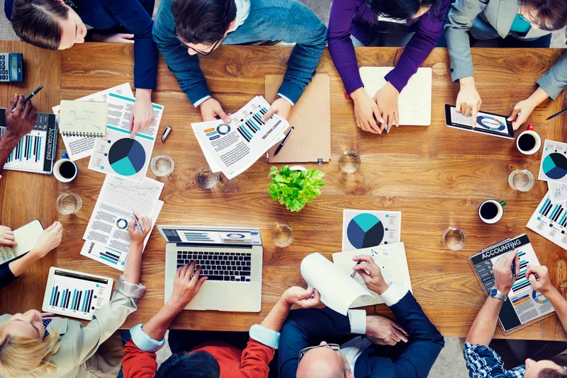 Business analysis meeting with key stakeholders