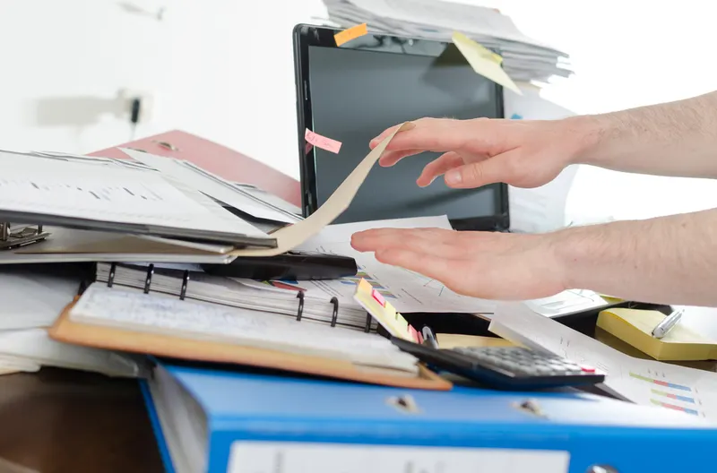 Messy desk