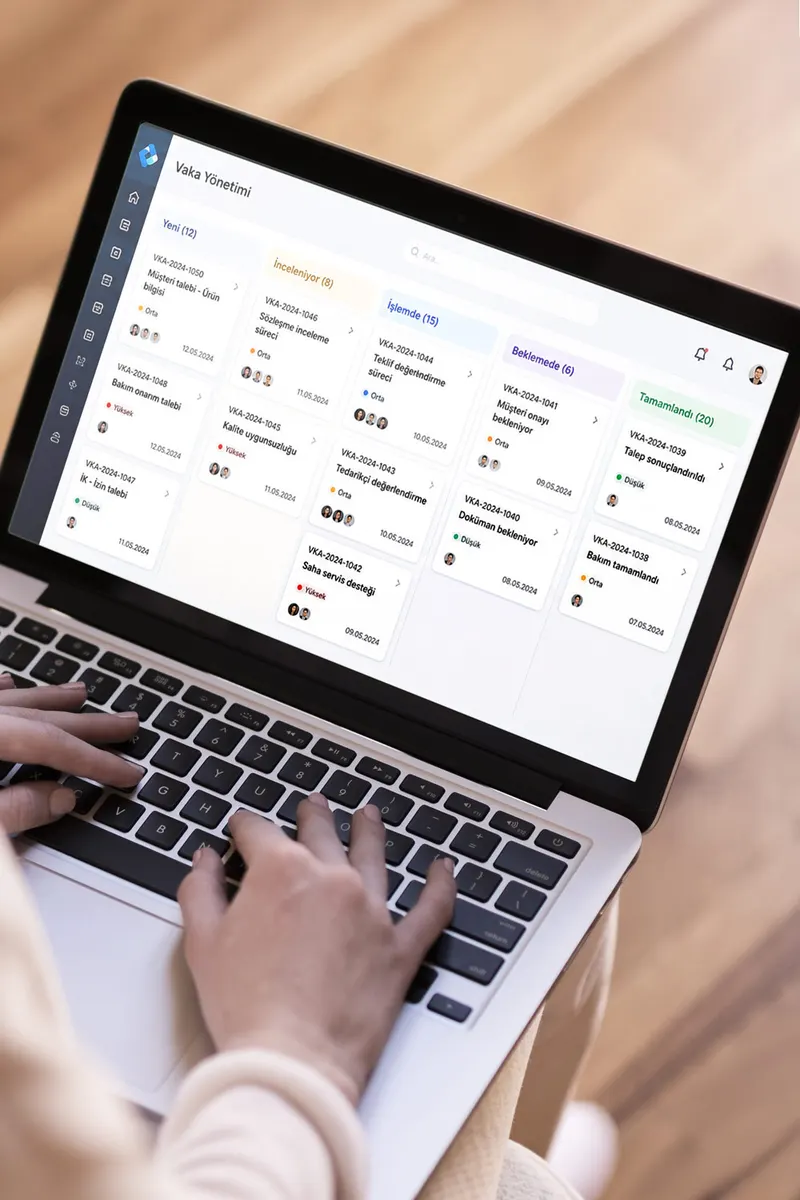 PaperWork case management screen