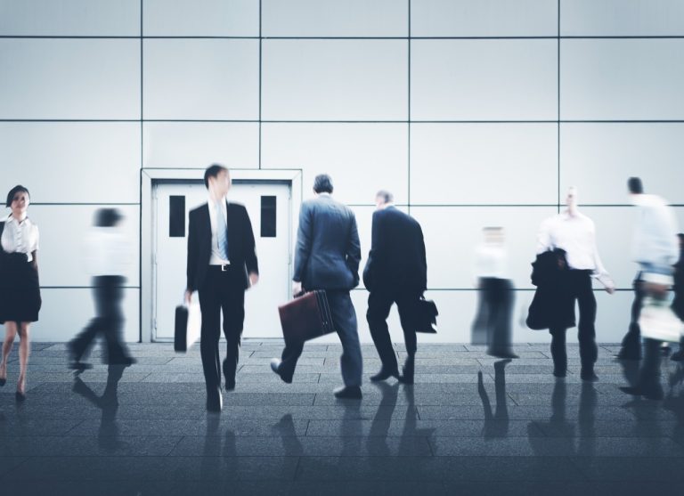 Business People City Life Hustle Hurry Occupation Concept